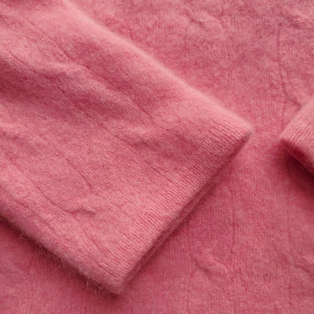 INC Girls 100% Cashmere Barbie Pink Sweater Size L